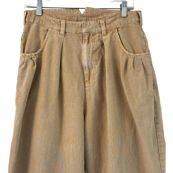 FREE PEOPLE Sweet Talk Chino Pants in Croissant Tan Size 6 - Picture 7 of 12